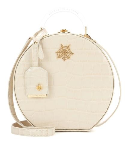 Charlotte Olympia Atkinson Embossed Leather Shoulder Bag