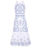 Tory Burch Mariana Embroidered Cotton Dress