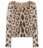 Loewe Leopard-print Mohair-blend Top