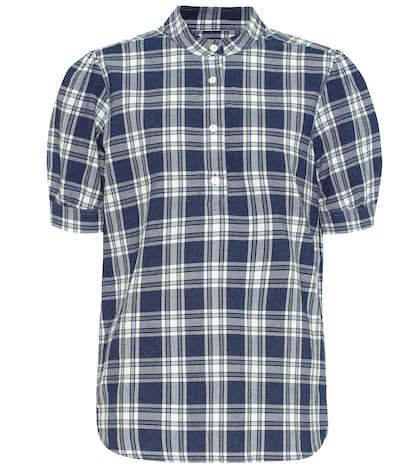 A.p.c. Lina Checked Cotton Blouse
