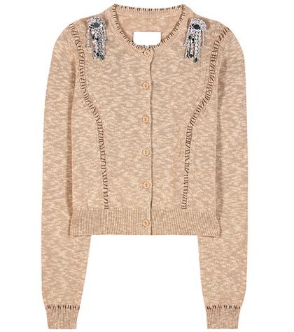 Maison Margiela Embellished Cotton Cardigan