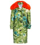 Prada Fur-trimmed Alpaca And Wool Coat
