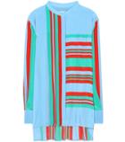 Diane Von Furstenberg Oversized Printed Silk Shirt