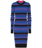Erdem Striped Wool Midi Dress