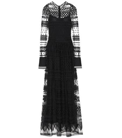 Philosophy Di Lorenzo Serafini Geometric Lace Maxi Dress
