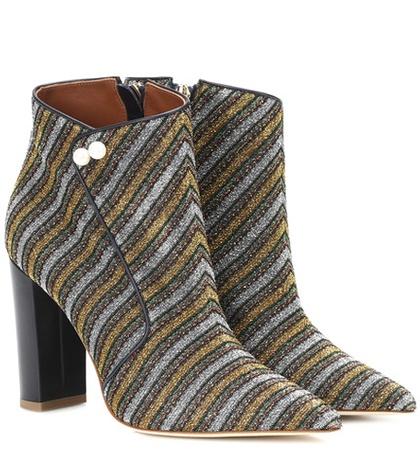 Malone Souliers X Natalia Vodianova Lada Striped Ankle Boots