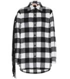 N21 Fringed Wool-blend Shirt
