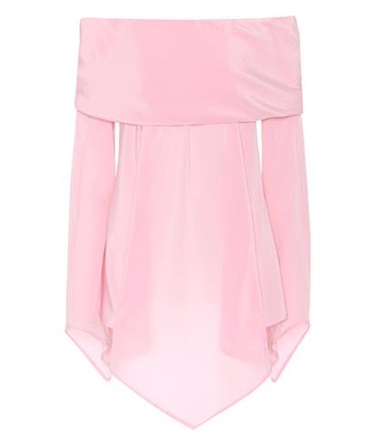 Sies Marjan Briar Off-the-shoulder Silk Blouse