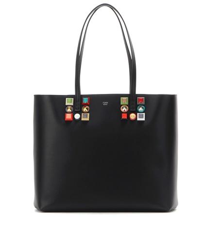 Mother Embellished Leather Shopper