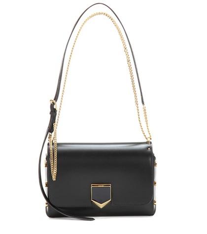 Jimmy Choo Lockett City Leather Shoulder Bag