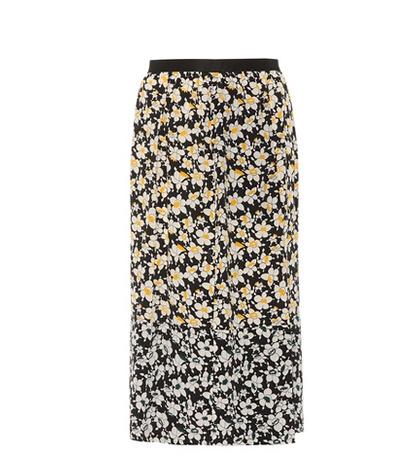 Joseph Floral-printed Silk Skirt