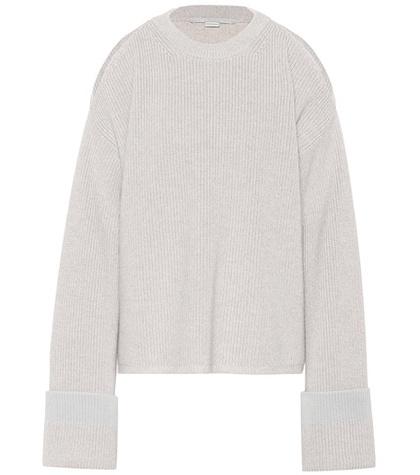 Stella Mccartney Cold-shoulder Wool Sweater
