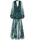 Caroline Constas Olivia Printed Silk Chiffon Dress