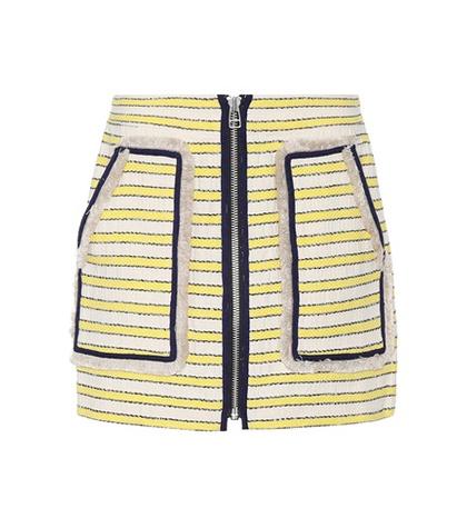 Veronica Beard Lynden Tweed Miniskirt