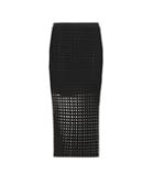 T By Alexander Wang Perforated Jersey Skirt