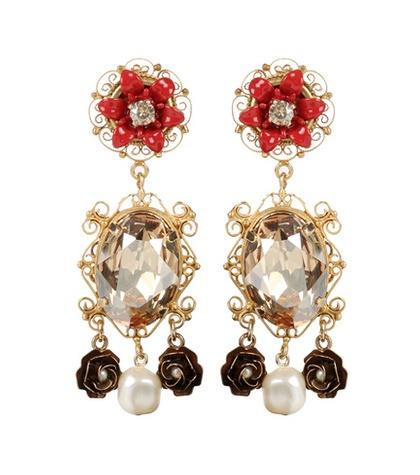 Dolce & Gabbana Exclusive To Mytheresa.com – Embellished Clip-on Earrings