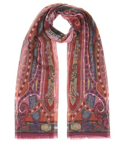 Etro Printed Wool Scarf
