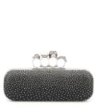 Alexander Mcqueen Four-ring Leather Clutch