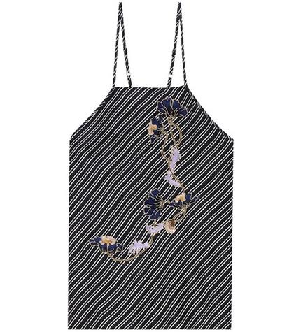 Carven Embroidered Silk Top