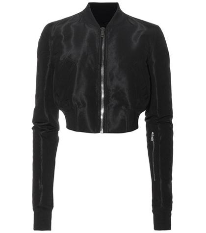 Rick Owens Glitter Flight Cropped Jacket