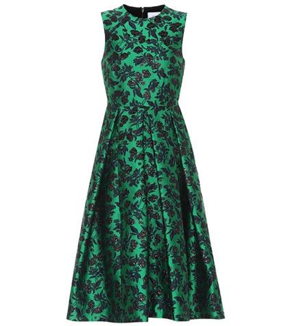Erdem Indra Floral Brocade Dress