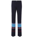 Miu Miu Striped Wool-blend Knit Trousers