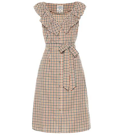 Baum Und Pferdgarten Exclusive To Mytheresa – April Checked Cotton Midi Dress