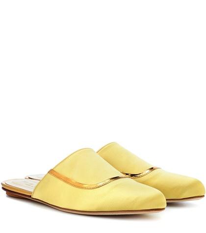 Tabitha Simmons Satin Slippers
