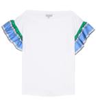 Emilio Pucci Cotton T-shirt With Ruffled Sleeves