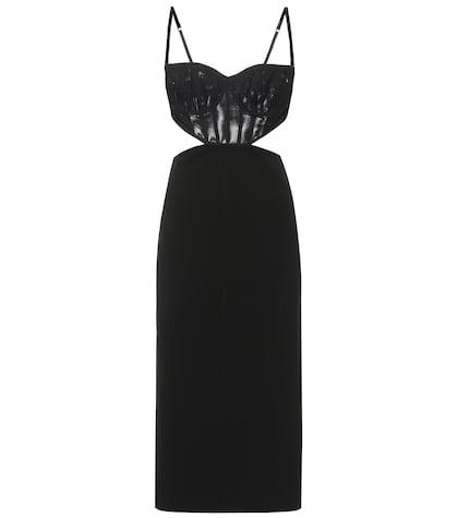 Mugler Bustier Cut-out Midi Dress