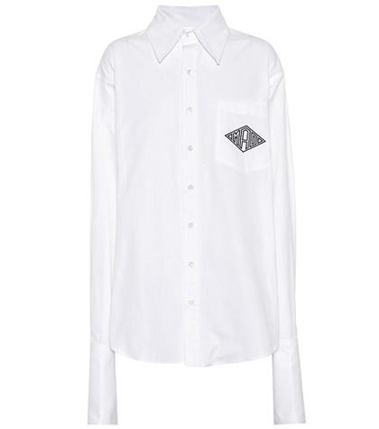 Johanna Ortiz Logo Printed Cotton Shirt