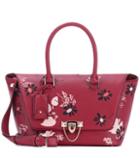 Valentino Valentino Garavani Floral-embroidered Leather Shoulder Bag