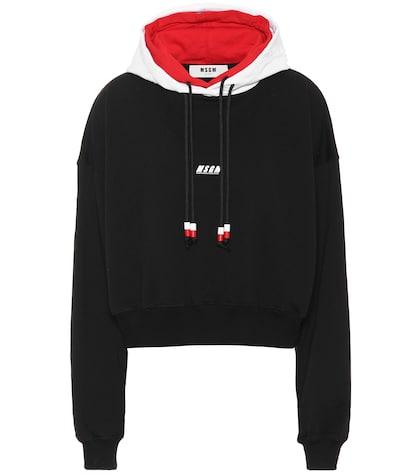 Msgm Cotton Logo Hoodie