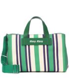 Maison Margiela Striped Canvas Shopper