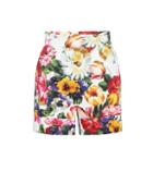 Dolce & Gabbana Floral Stretch Cotton Shorts