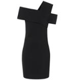 Helmut Lang Wool-blend One-shoulder Dress