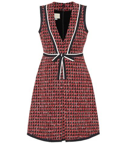 Gucci Geometric Tweed Dress