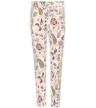 J Brand Printed Silk Trousers