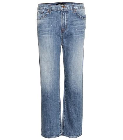 Giambattista Valli 1265 Pin Dot Ace Embellished Boyfriend Jeans