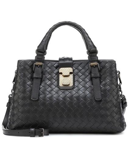 Bottega Veneta Mini Roma Intrecciato Leather Tote