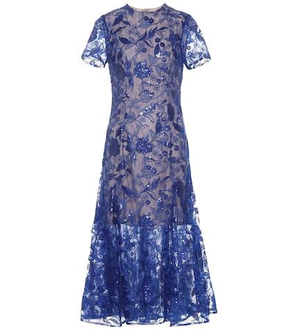 Costarellos Sequined Midi Dress
