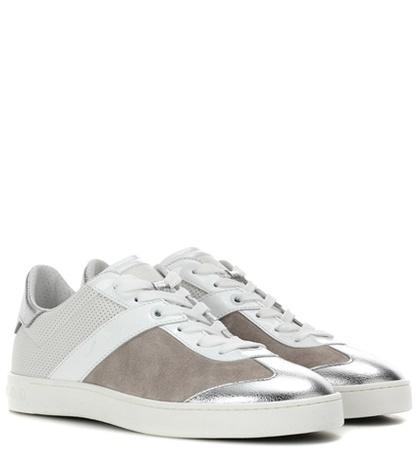 Tod's Leather And Suede Sneakers