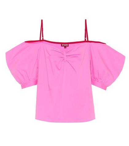 Staud Ruby Stretch Cotton Top