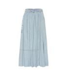 Burberry Cotton Denim Midi Skirt