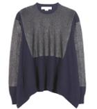 Stella Mccartney Coated Cashmere And Wool Sweater