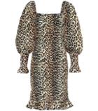 Ganni Cotton And Silk Minidress