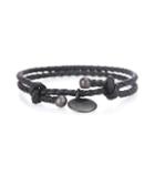Saint Laurent Intrecciato Leather Bracelet