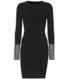 Alexander Wang Embellished Rib-knit Mini Dress