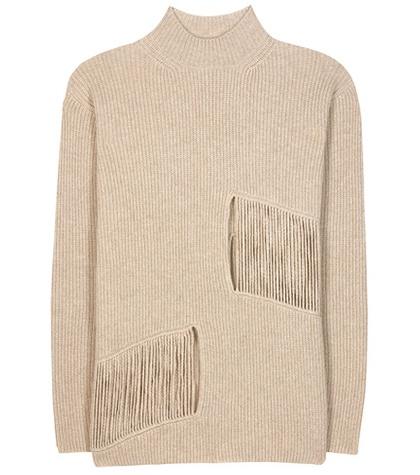 Stella Mccartney Distressed Cashmere And Wool Sweater