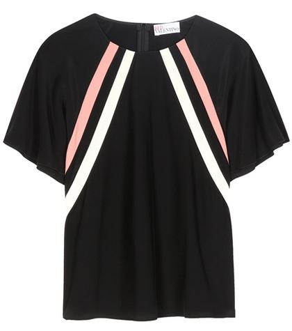 Redvalentino Silk-crêpe Top